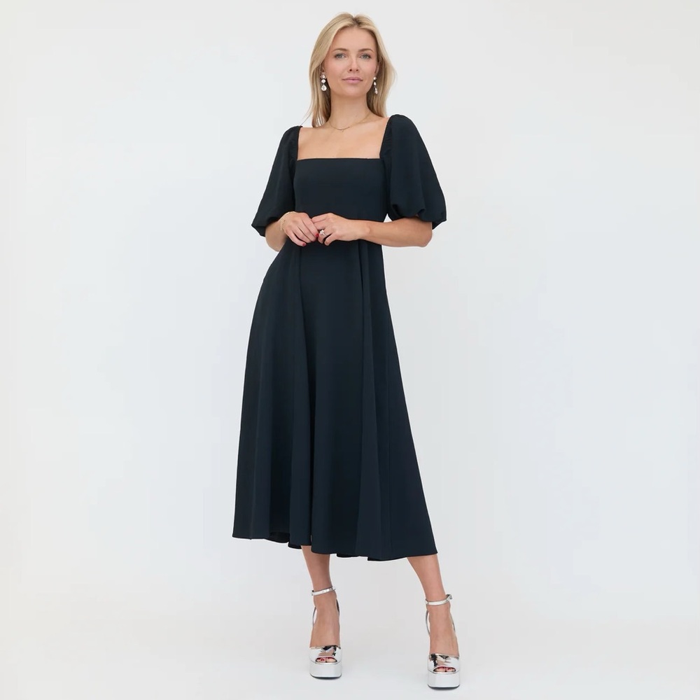 Hill House Black Crepe Matilda Dress